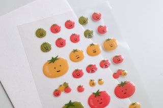1184: Awesome Tomato - Sticker Sheet (Puffy)-Sticker Sheets-Stash World