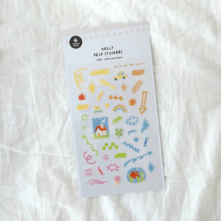 1186: Colour Your Days! - Clear Sticker Sheet-Sticker Sheets-Stash World