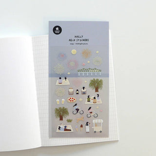 1193: Midnight Picnic - Sticker Sheet-Sticker Sheets-Stash World