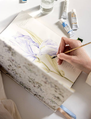 A4 Linen Bound Art Sketch Journal - Waxflower