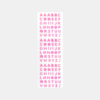 Mini Alphabet (Rainbow) - Pearly Stickers