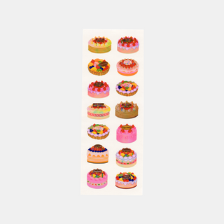 Birthday Cake - Pearly Stickers