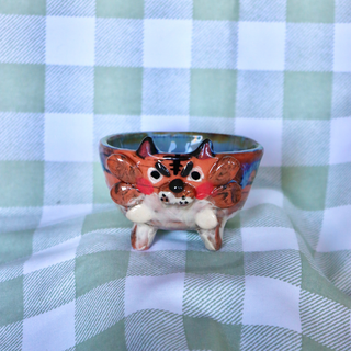 Grumpy Tiger Standing - Trinket bowl