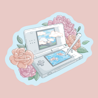 Floral DS - Vinyl Sticker