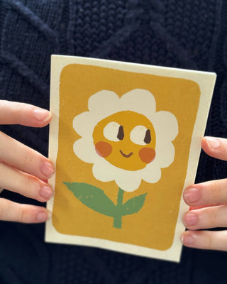 Happy Yellow Daisy - Greeting Card