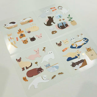 1532: Nyang Nyang - Sticker Sheets (4 Pack)-Sticker Sheets-Stash World