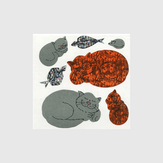 Kitty Cat Sticker Sheets - Off the Roll