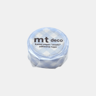 MT deco Washi Tape - Gingham Check (Pink, Green or Blue)