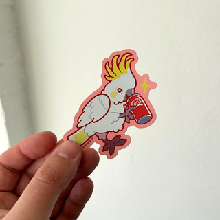 Conk Cockatoo - Vinyl Sticker