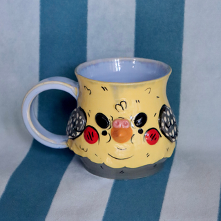Cockatiel Head Mug - Ceramic Mug