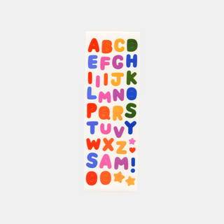 Letters and Numbers - Pearly Stickers