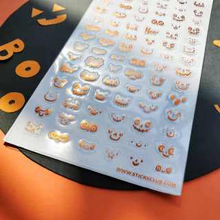 Pumpkin Faces - Sticker Sheet