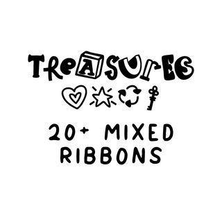 20 x Mixed Ribbons (approx 90cm each)