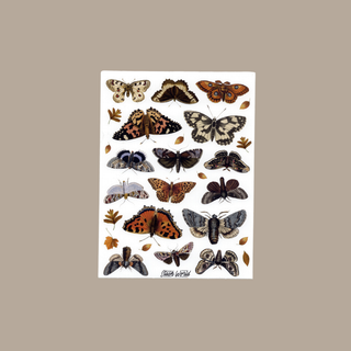 Vintage Butterflies - Sticker Sheet