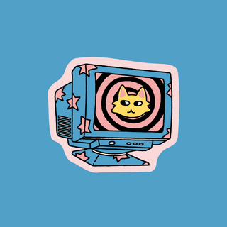 PC Cat - Vinyl Sticker