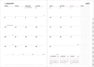 Weekly 2026 Planner - A5 Cats: Pink