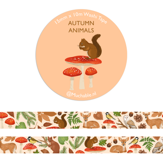 Autumn Animals - Washi Tape