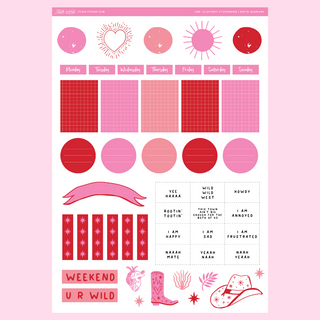 PRINTABLE Outback Stickerhouse (Pink) - Journal Kit (Digital Only)