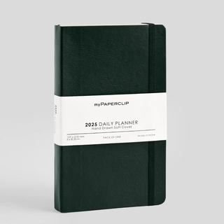 2026 Daily Planner - A5 Softcover Diary (Vegan Leather)