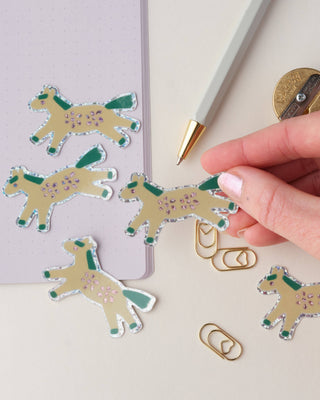 Prancing Pony - Vinyl Sticker (Glitter)