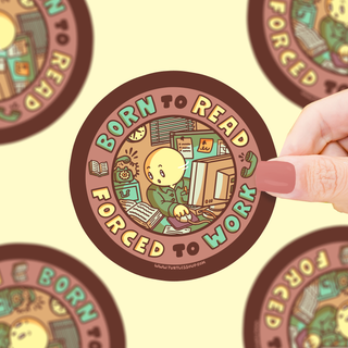 Born To Read - Vinyl Sticker