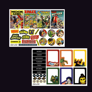 Sci-Fi Comics - Journal Sticker Kit