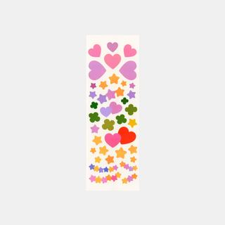 Hearts and Stars - Pearly Stickers