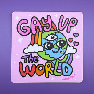 Gay Up the World - Vinyl Sticker