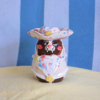 Ragdoll Cowboy Bud - Small Ceramic Vase