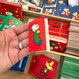 Vintage Peanuts / Snoopy Tiny Christmas Gift Tag (90s/00s)