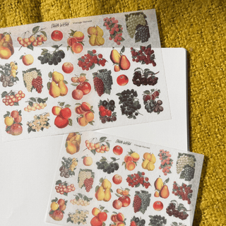 Vintage Harvest - Large Sticker Sheet (Washi Sticker Paper)