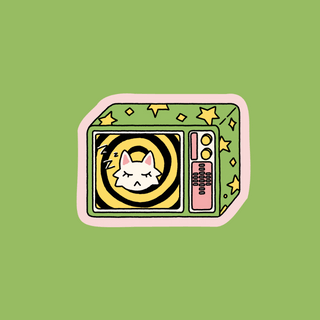 TV Cat - Vinyl Sticker