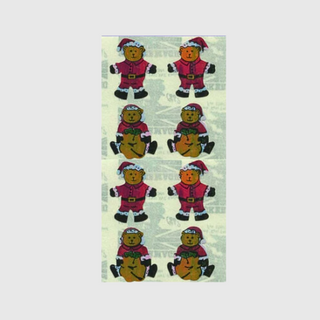 Santa Bears - Pearly Stickers