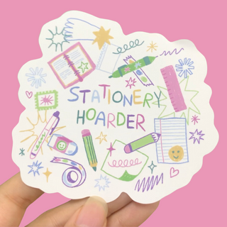 Stationery Hoarder - Vinyl Sticker