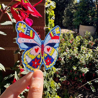 Oil Pastel Butterfly - Vinyl Sticker