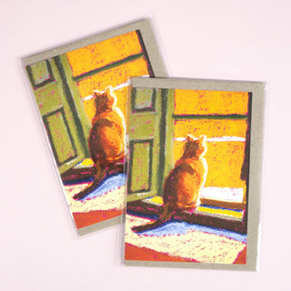 Sun Cat - Greeting Card