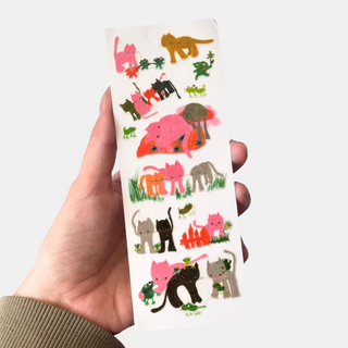 Uou-Cute Sticker Sheets - Glitter Stickers