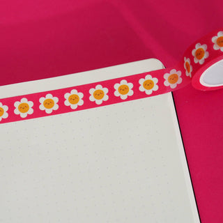 Pink Daisies - Washi Tape