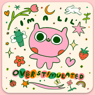 Lil Overstimulated - Vinyl Sticker