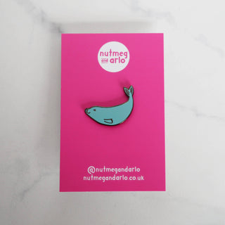 Swimming Seal Enamel Pin