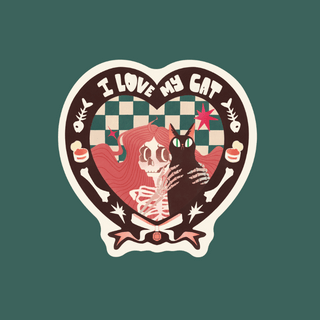 I Love My Cat - Vinyl Sticker