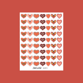 Hearts - Sticker Sheet