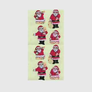 Mini Santa - Pearly Stickers