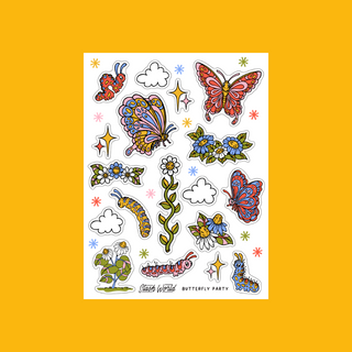 Butterfly Party - Sticker Sheet