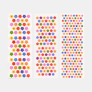 Rainbow Flowers - Pearly Stickers