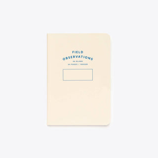 Blank Stitched Notebook - A6 White