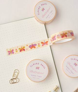 Pastel Butterflies - Washi Tape