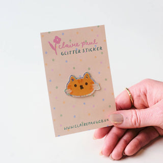 Ginger Cat - Vinyl Sticker (Holographic)