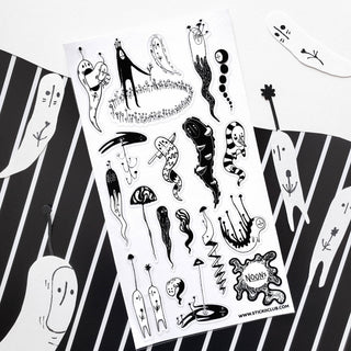 Funky Phantom Friends - Sticker Sheet