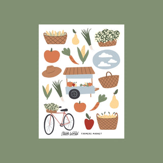 Farmer's Market Sticker Sheet - Stash Sticker Club